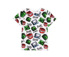 Minecraft Childrens/Kids Creeper T-Shirt (Pack of 2) (White/Black) - NS7157