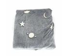 Coral Fleece Blanket Thick Blanket Soft Blanket Children's Blanket Luminous Blanket Kid Gift Grey