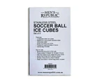 4pc Men's Republic Novelty Funny Reusable Soccer Ball Cooling Ice Cubes Set