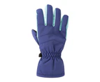 Mountain Warehouse Kids Waterproof Ski Gloves Girls & Boys Warm Winter Glove - Purple