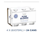 Pure Blonde Ultra Low Carb Beer Case 24 x 375mL Cans.