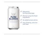 Pure Blonde Ultra Low Carb Beer Case 24 x 375mL Cans.