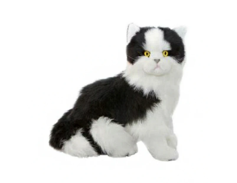 Bocchetta Plush Toys Angus Black White Piebald Fluffy Cat