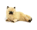 Bocchetta Plush Toys Violet Cream Himalayan Fluffy Cat Laying Down