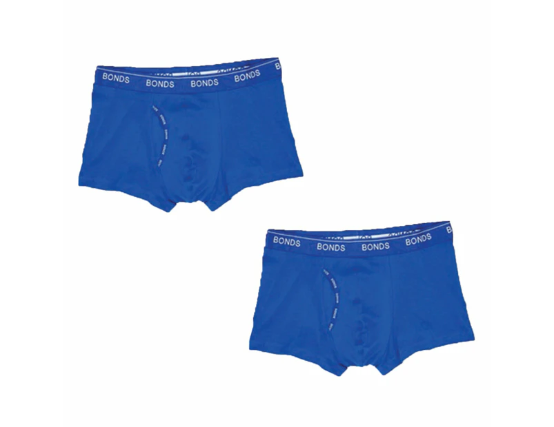 2x Bonds Guyfront Trunks Mens Blue Briefs Boxer Undies Underwear MZVJ Bulk