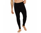 2pcs Set Holeproof Aircel Thermal Men Black Long Sleeve Top T-Shirt & Johns Pants