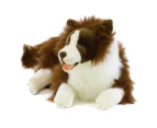 Bocchetta Plush Toys Fudge XL Chocolate Border Collie Dog Extra Large