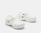 Crocs Women's Classic Platform Clogs - White