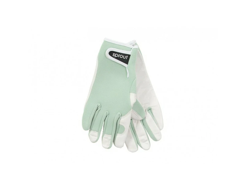 Sprout Goatskin Gardening Gloves - Sage Green - N/A