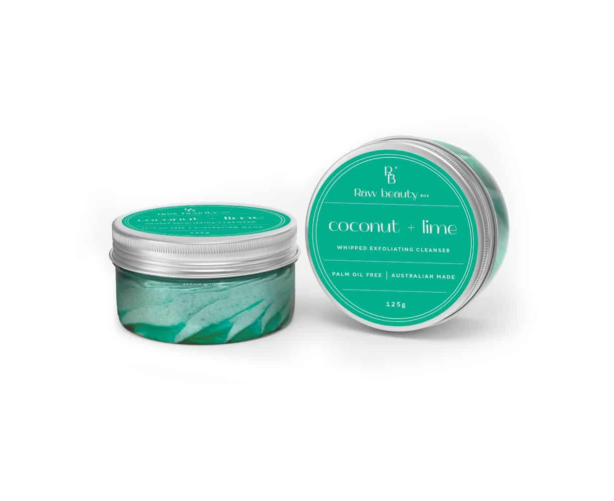 Coconut Lime | Whipped Exfoliating Cleanser for body + face 125g