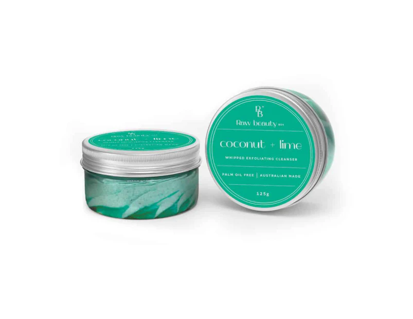 Naked Coconut Lime | Whipped Exfoliating Cleanser for body + face 125g