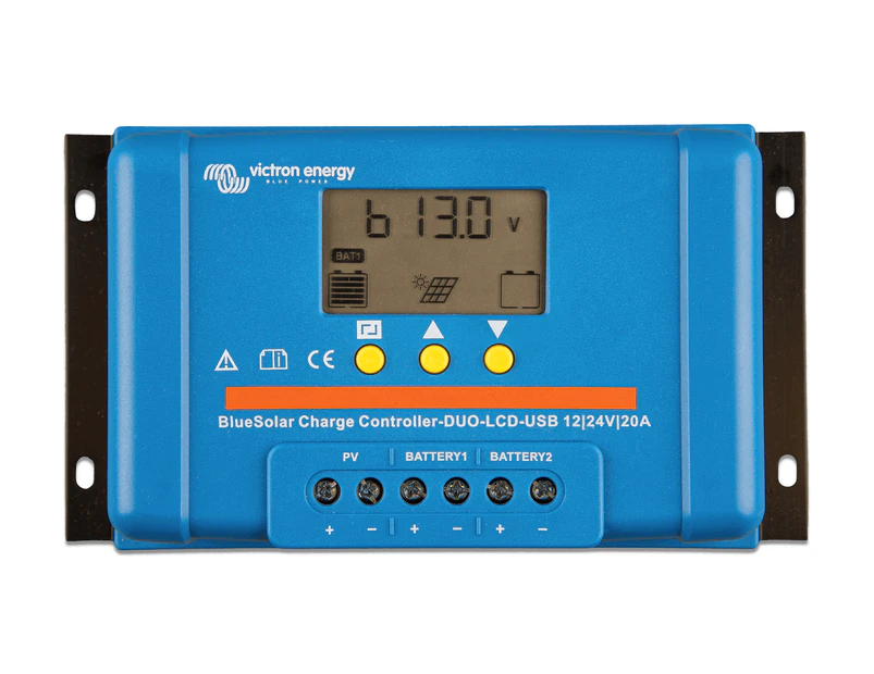 Victron BlueSolar PWM-LCD&USB (DUO Dual Battery) 12/24V-20A Solar Charge Controller