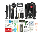 Tactical Emergency Survival Kit Outdoor Sports Hiking Camping SOS Tool Equipment