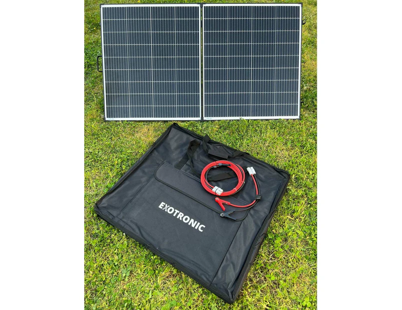Exotronic 200W Portable Folding Solar Panel - No Controller