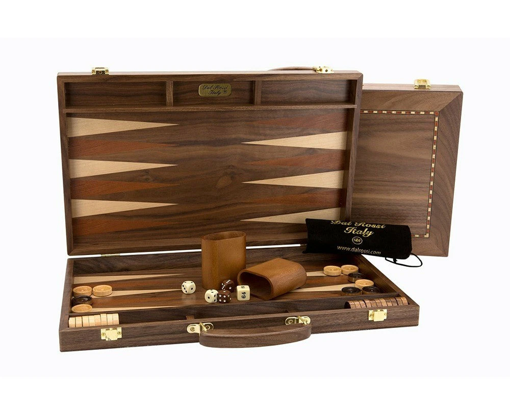 Backgammon - 15" Walnut (Dal Rossi)