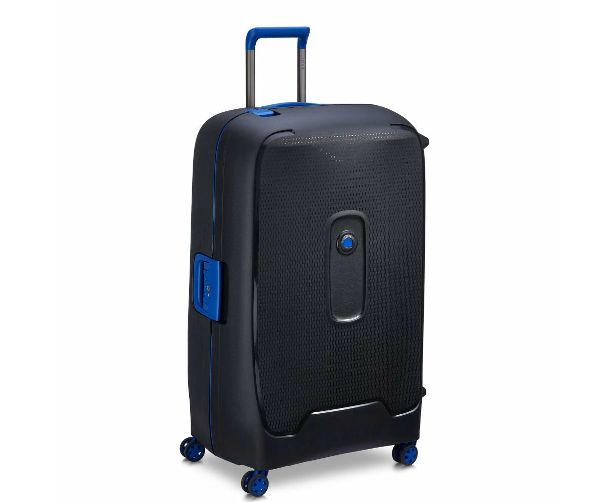 Delsey Moncey 82cm Large Hardsided Luggage Black/Blue