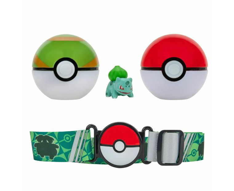 Clip'N'Go Pokéball Pokémon Starter Pack Ceinture 2 Pokéball + Figurine