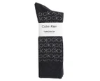 Calvin Klein Men's Combed Cotton Crew Socks 4-Pack - Dark Denim Heather/Assorted