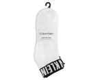 Calvin Klein Women's Lightweight Anklet Socks 6-Pack - White