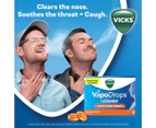 Vicks VapoDrops + Cough Orange Menthol 36 Lozenges