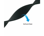 For Apple Watch Series Ultra SE 8 7 6 5 4 3 IWatch Band Nylon Strap 38mm/40mm/41mm - M - Black / White 38#