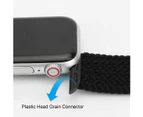 For Apple Watch Series Ultra SE 8 7 6 5 4 3 IWatch Band Nylon Strap 38mm/40mm/41mm - S - Black / White 38#