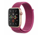 For Apple Watch Series 8 7 6 5 4 3 SE Nylon Loop Replacement Strap Band 42MM/44MM/45MM - Dragon Fruit 41#