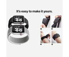 For Apple Watch Series 8 7 6 5 4 3 SE Nylon Loop Replacement Strap Band 42MM/44MM/45MM - Black 7#