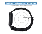 For Apple Watch Series 8 7 6 5 4 3 SE Nylon Loop Replacement Strap Band 42MM/44MM/45MM - Storm Gray 26#