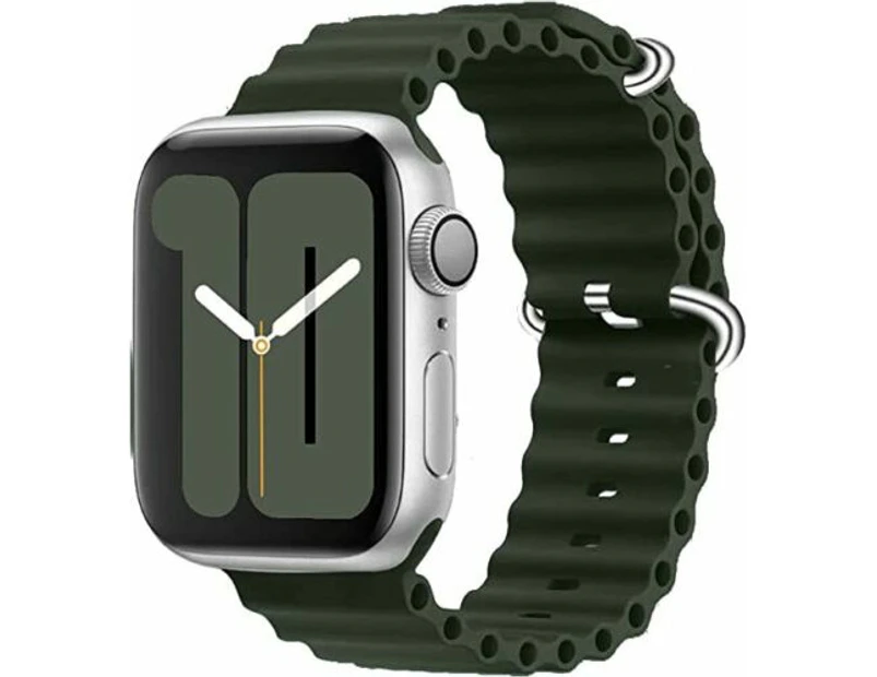 For Apple Watch Ocean Sport Replacement Strap Band iWatch Ultra 49MM - Green