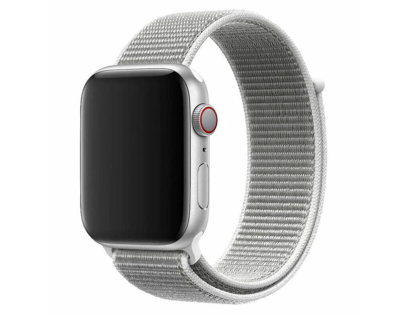 For Apple Watch Ultra Nylon Loop Replacement Strap Band 49MM - Summit White 21#