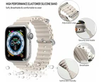 For Apple Watch Ocean Sport Replacement Strap Band iWatch Ultra 49MM - White