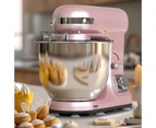 ADVWIN 6.5L 1400W Stand Mixer, 6-Speed Pink Electric Food Mixer