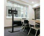 Height Adjustable 32 to 65 inch TV Floor Stand with Swivel Mount Bracket Shelf