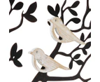 Willow & Silk 65x33cm Tree of Life Branch w/ Birds Wall Art - Natural/Distressed