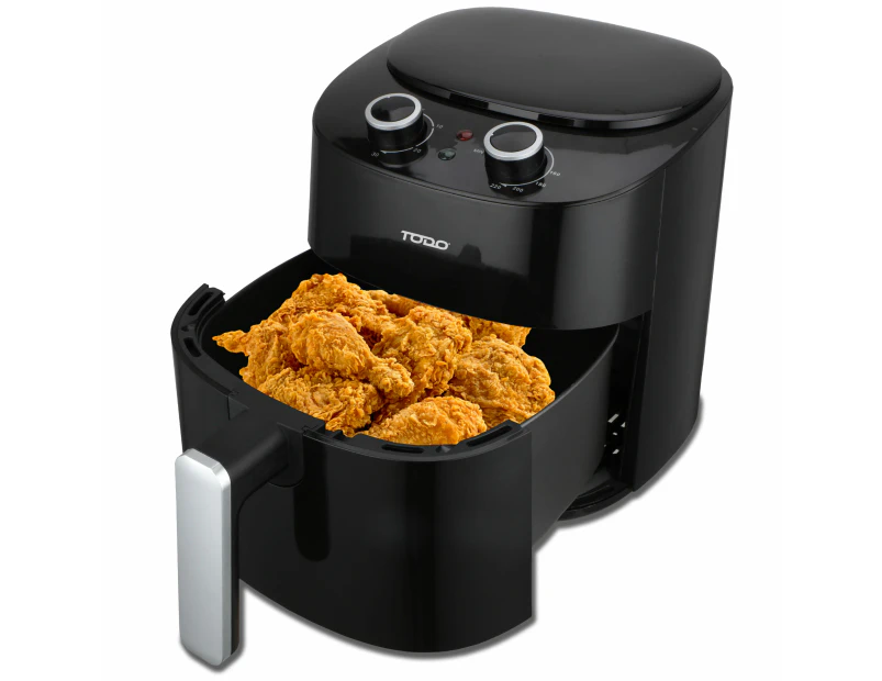 TODO 4.2L Air Fryer 1300W Convection Oven Fan Forced Multi Function Cooker Analog Black