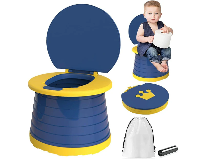 Portable Potty for Kids Toddlers Foldable Travel Potty Training Seat for Car, Camping, Outdoor, Indoor