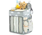Hanging Diaper Organizer, Baby Nappy Caddy Stacker Nursery Storage for Change Table, Cot, Baby Shower Gifts