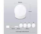 Led Vanity Light, Hollywood Vanity Mirror Light, 10 Large Daylight Type Dimmable Bulbs, Stickable, For Vanity And Bathroom Mirrors (Mirror Not Included)