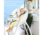 Adjustable Baby Seat Belt, 5 Point Harness High Chair Straps Universal Baby Safe Belt Holder For Kids Stroller Pram Buggy Pushchair