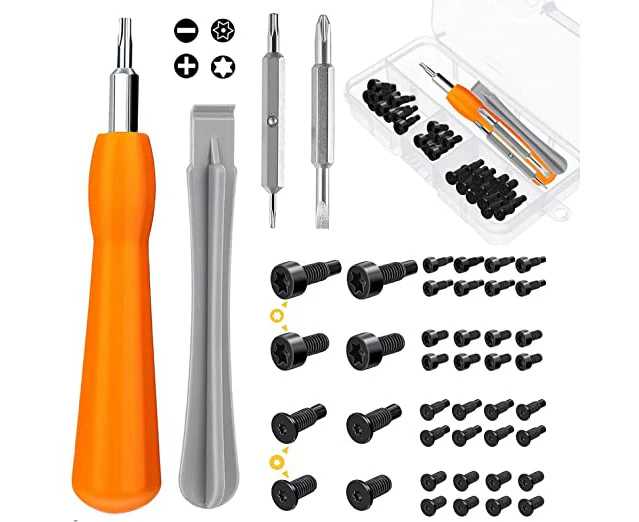 Screwdriver For Ring Doorbell Replacement, 4 In 1 Ring Doorbell Screwdriver Bit Set For Battery Change （Screwdriver Set + 40Pcs Screws）