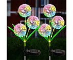 Solar Lights Outdoor Garden Decorative Flowers 4 Pack, Multi-Color Changing Led Solar Powered Landscape Lights For Yard Garden Patio