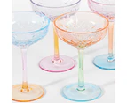 Refined Gifts Champagne Coupe Coloured Pack of 4