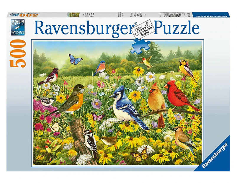 Ravensburger - Birds in the Meadow Puzzle 500 Piece