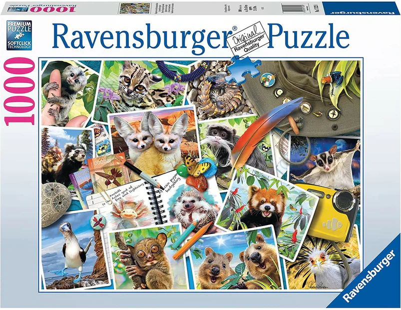 Ravensburger - A Travelers Animal Journal Puzzle 1000 Piece