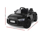 Kids Ride On Car Audi Licensed R8 Battery Electric Toy Black Remote 12V Cars