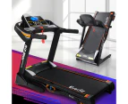 Electric Treadmill 48cm Incline Running Home Gym Fitness Machine Black
