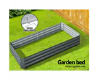 Green Fingers Garden Bed 180x90cm Planter Box Raised Container Galvanised Steel