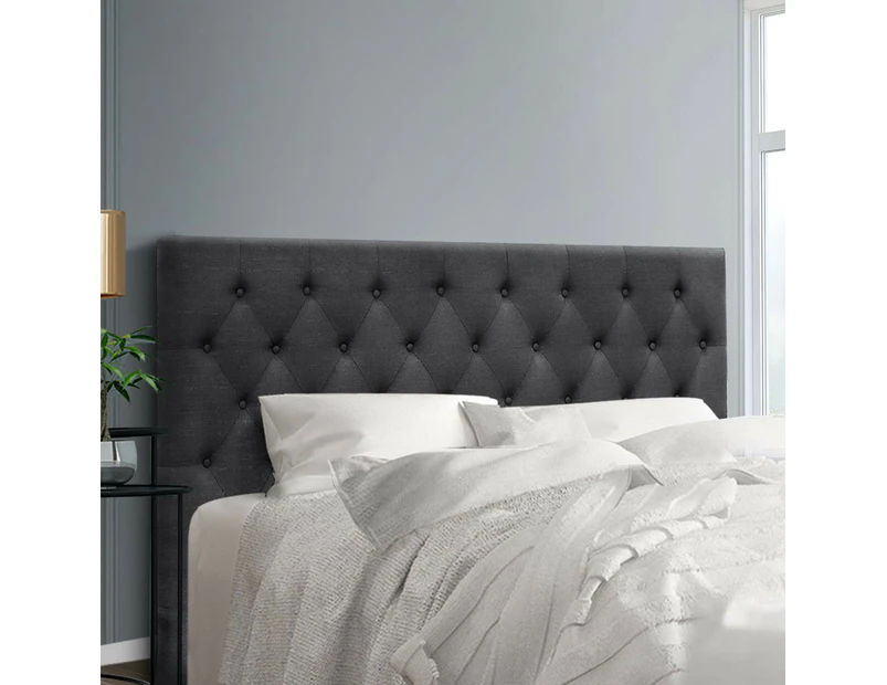 Artiss Bed Head King Size Fabric - CAPPI Charcoal