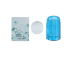 Diy Nail Art Stamping Clear Soft Abs + Silicone Stamper Scraper Plate Set-